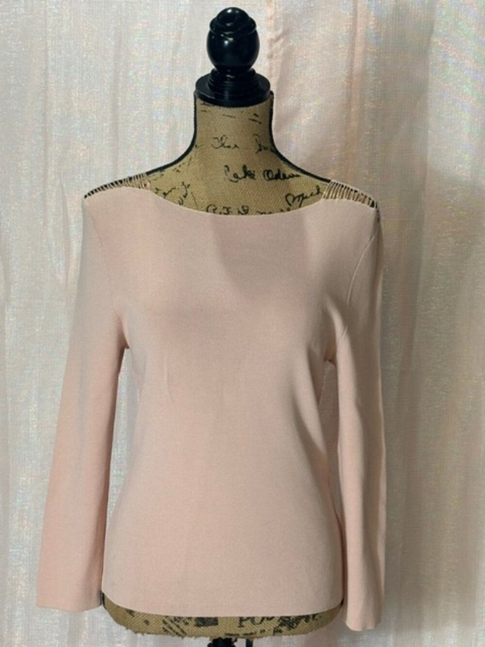 Sequin Shoulder Cable Knit Top
